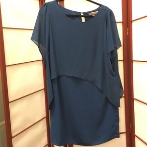 Forever21 Teal Flowwy Dress. Size Large.